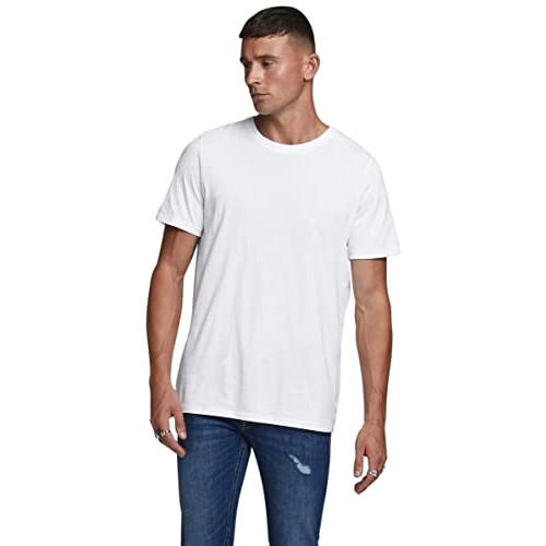 T-shirt blanc (white detail: slim) homme