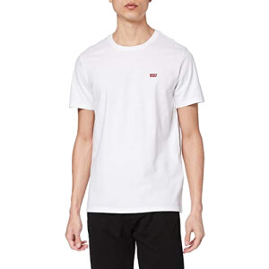 T-shirt blanc cotton + patch white homme