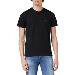 T-shirt noir cotton + patch black homme