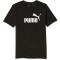 T-shirt noir cotton black homme - miniature