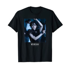 T-shirt Mercredi Addams noir homme/femme