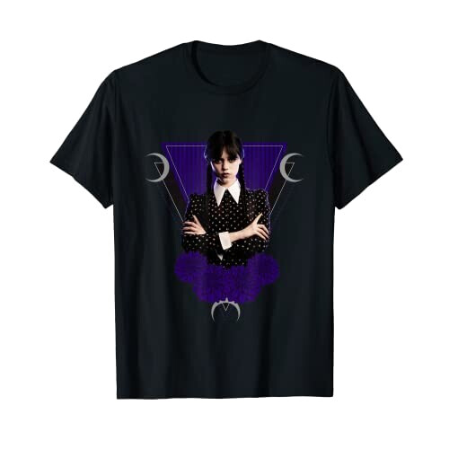 T-shirt Mercredi Addams noir homme/femme