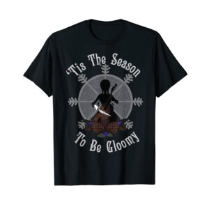 T-shirt Mercredi Addams noir homme/femme