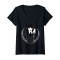 T-shirt Mercredi Addams noir col en v femme - miniature