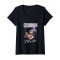 T-shirt Batman noir col en v femme - miniature