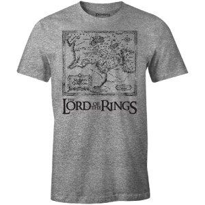 T-shirt Le Seigneur des anneaux gris melange homme